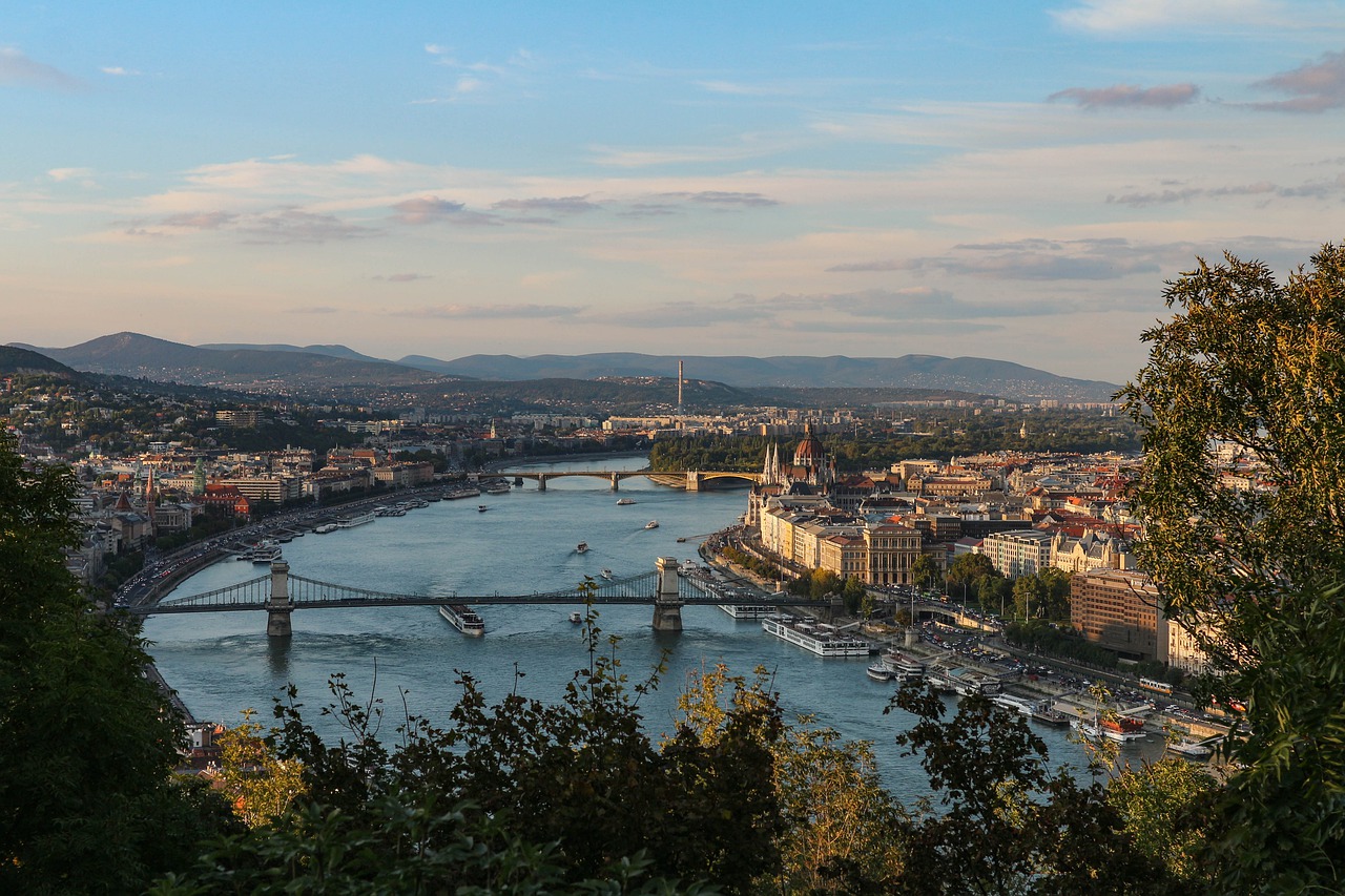 pohled na Budapest